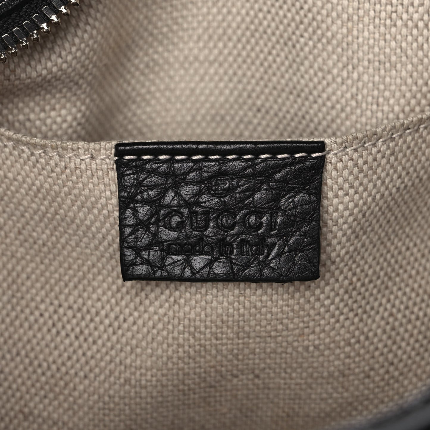 Pebbled Calfskin Studded Small Soho Disco Bag Black