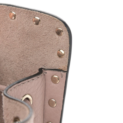 Valentino Garavani Grained Calfskin Rockstud Bucket Bag Poudre 14 of 14