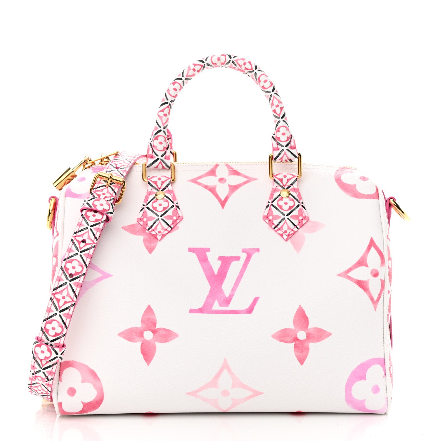Louis Vuitton Monogram Giant By The Pool 2.0 Speedy Bandouliere 25 Rose 1 of 10