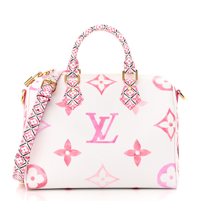 Louis Vuitton Monogram Giant By The Pool 2.0 Speedy Bandouliere 25 Rose 1 of 10