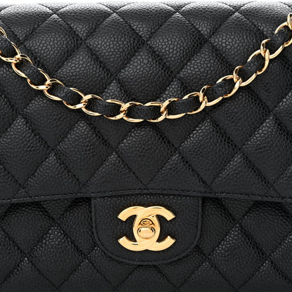 Chanel Caviar Quilted Medium Double Flap Black 8 of 13