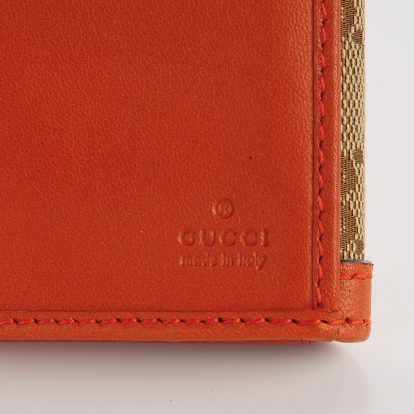 Monogram Margaux Calfskin Sukey Continental Organizer Wallet Beige Ebony Orange