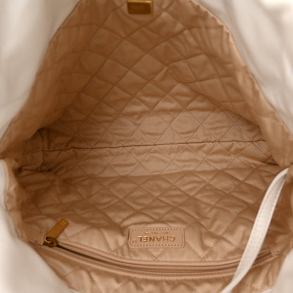 Chanel Shiny Calfskin Quilted Small Chanel 22 White 6 of 12