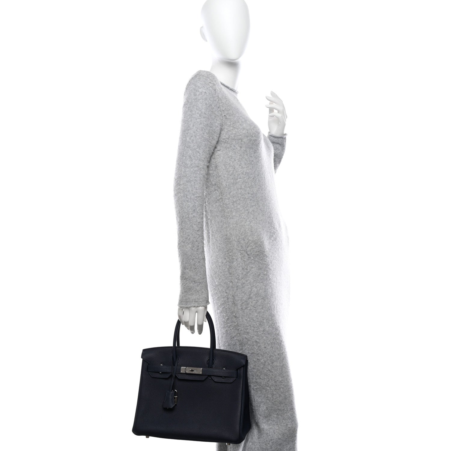 Hermes Togo BIRKIN 30 Bleu Nuit 2 of 12