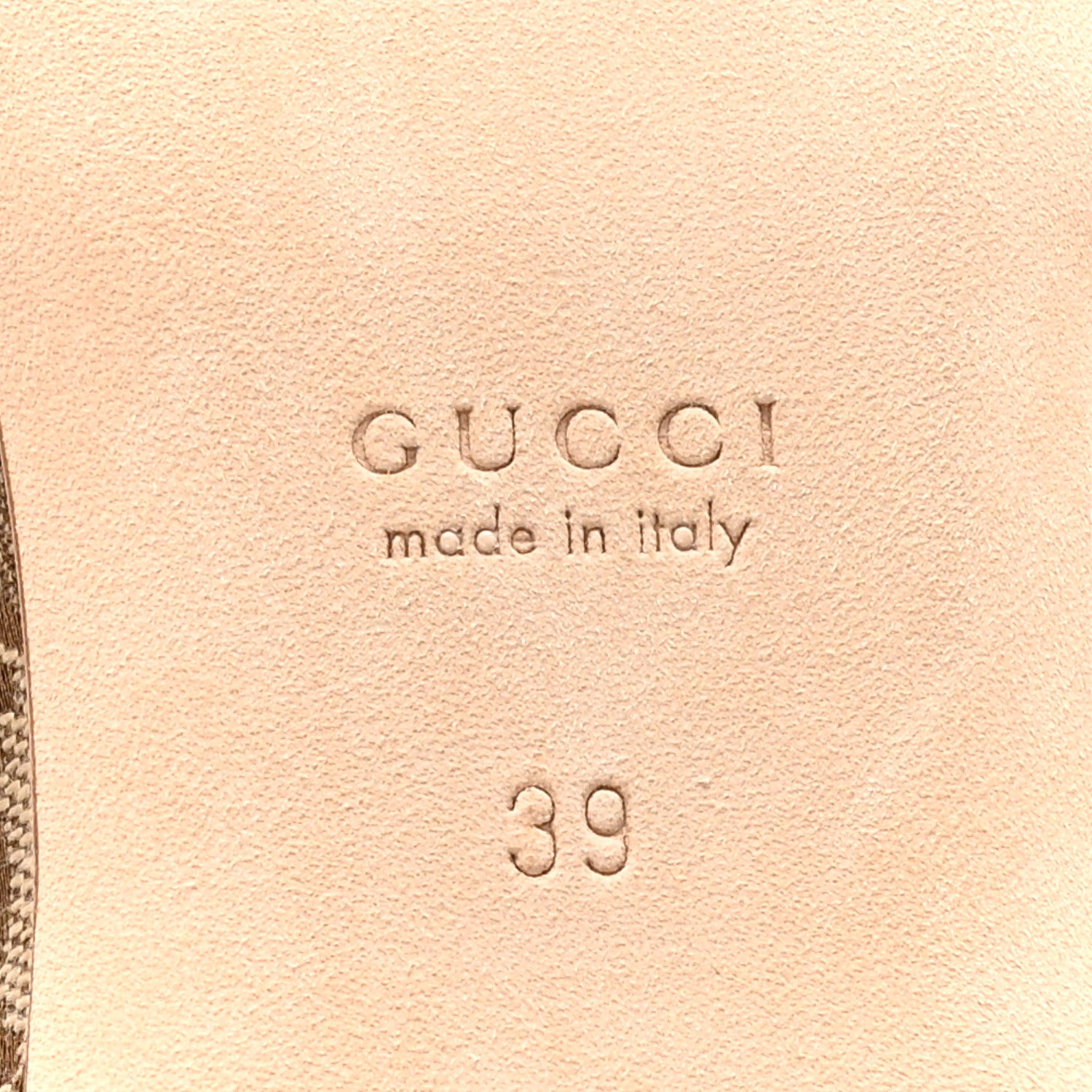 Gucci GG Monogram Horsebit Bow Ballet Flats 39 Beige Ebony Sundial 7 of 10