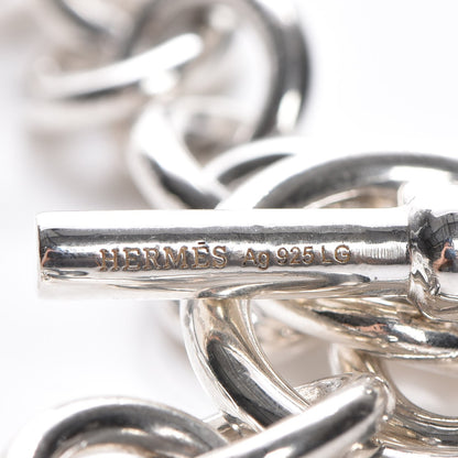 Hermes Sterling Silver Chain Toggle Bracelet 4 of 6