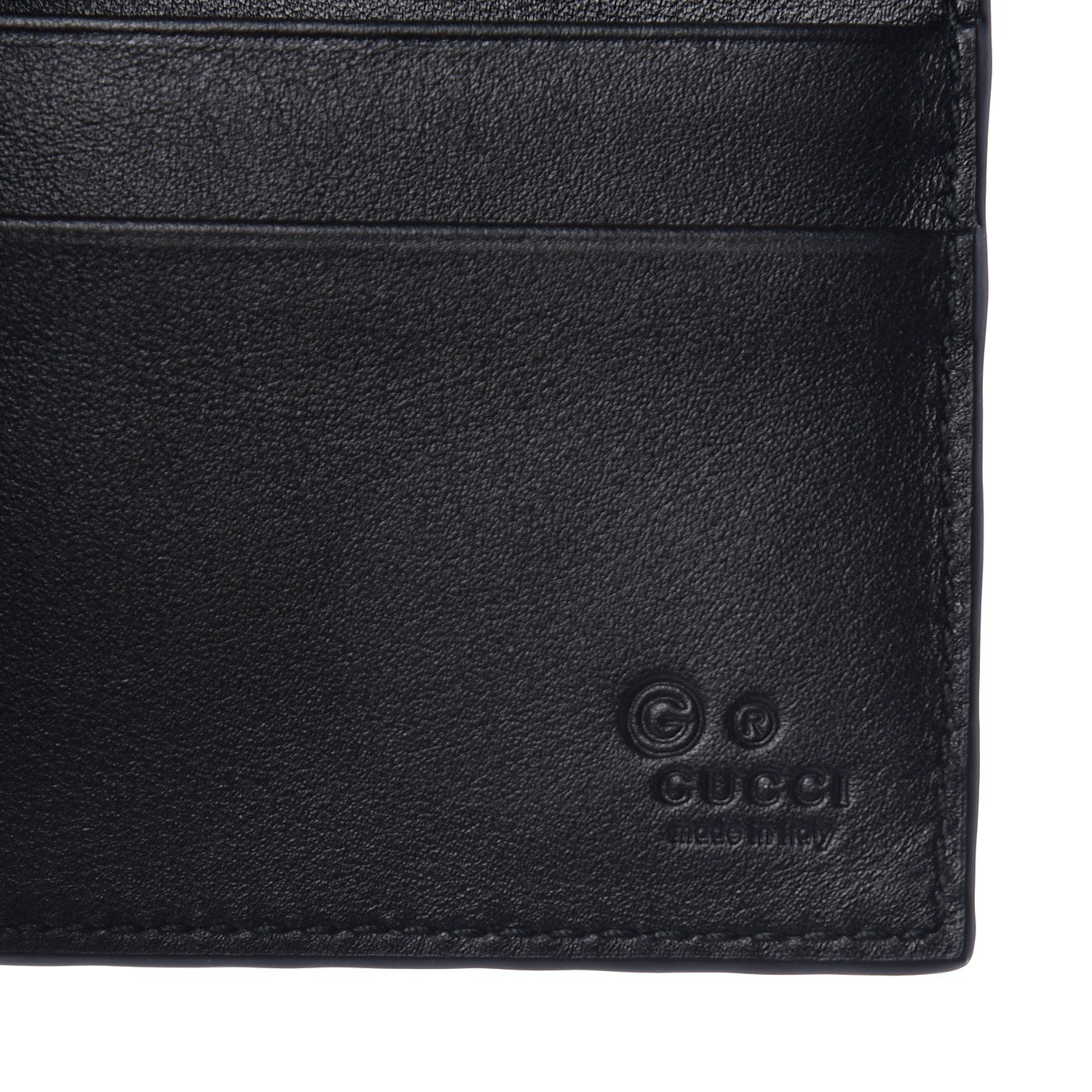 Gucci Microguccissima Bi-Fold Money Clip Wallet Black 6 of 7