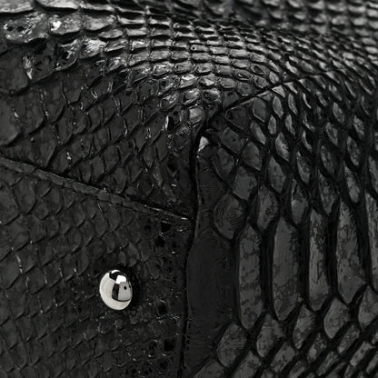 Chanel Snakeskin Accordion Tote Black 11 of 15