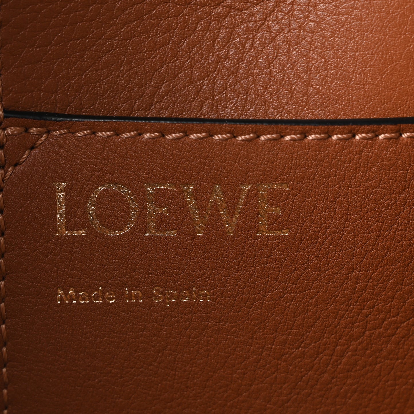 Smooth Calfskin Small Anagram Tote Tan