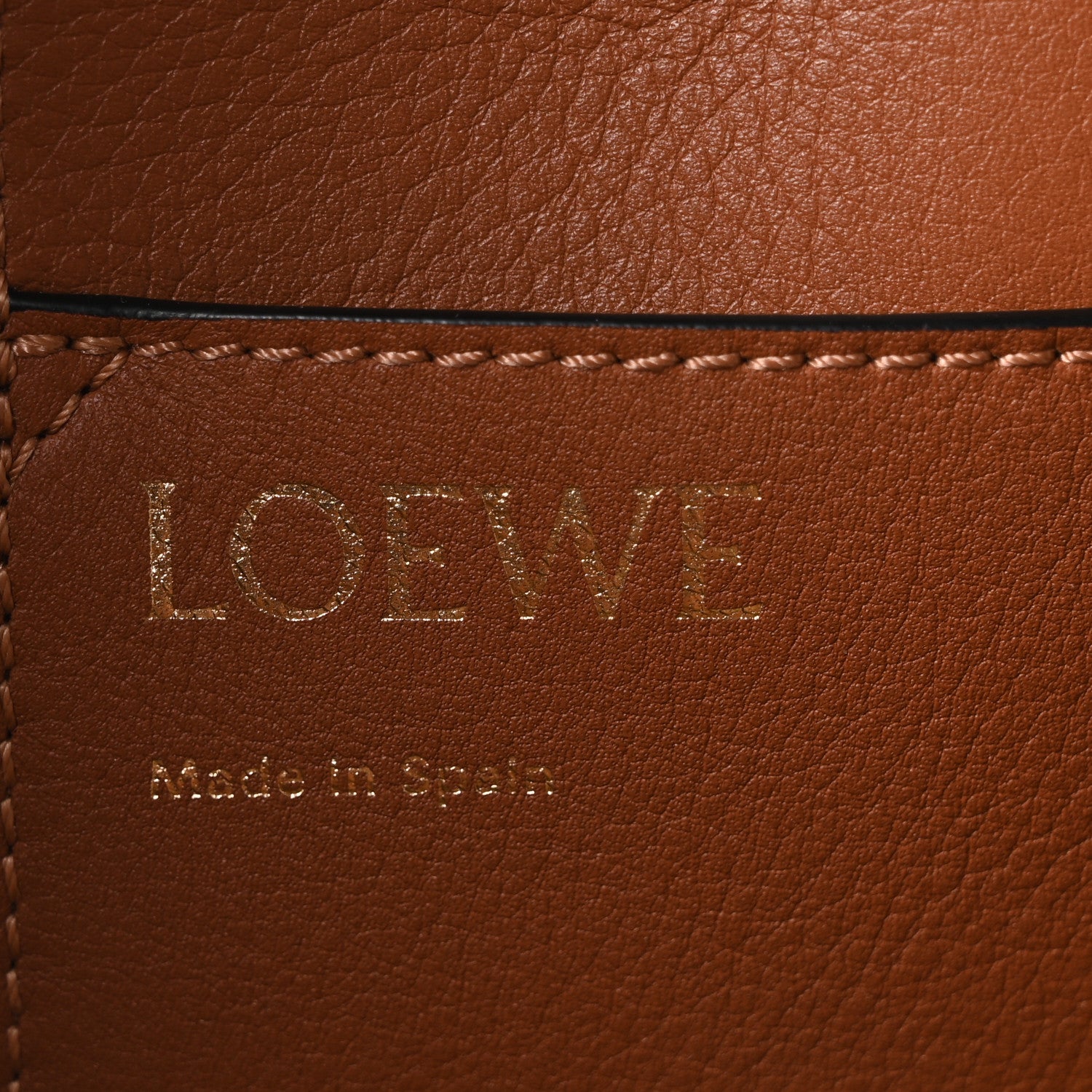 Loewe Smooth Calfskin Small Anagram Tote Tan 6 of 9