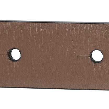 Valentino Garavani Glossy Calfskin VLogo Reversible 20mm Belt 75 30 Smokey Beige Black 3 of 7