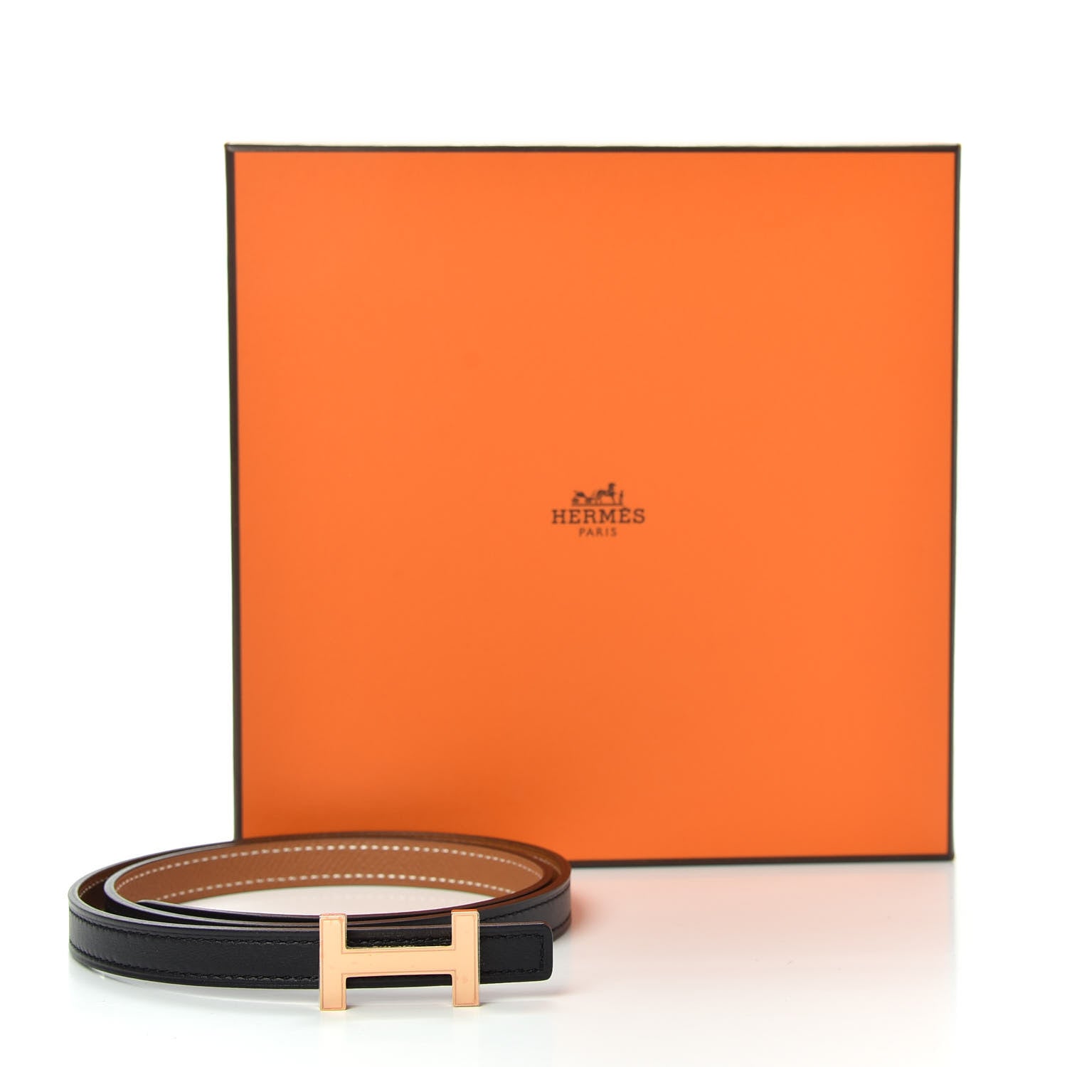 Hermes Swift Epsom 13mm Focus Belt 70 Black Gold 6 of 6