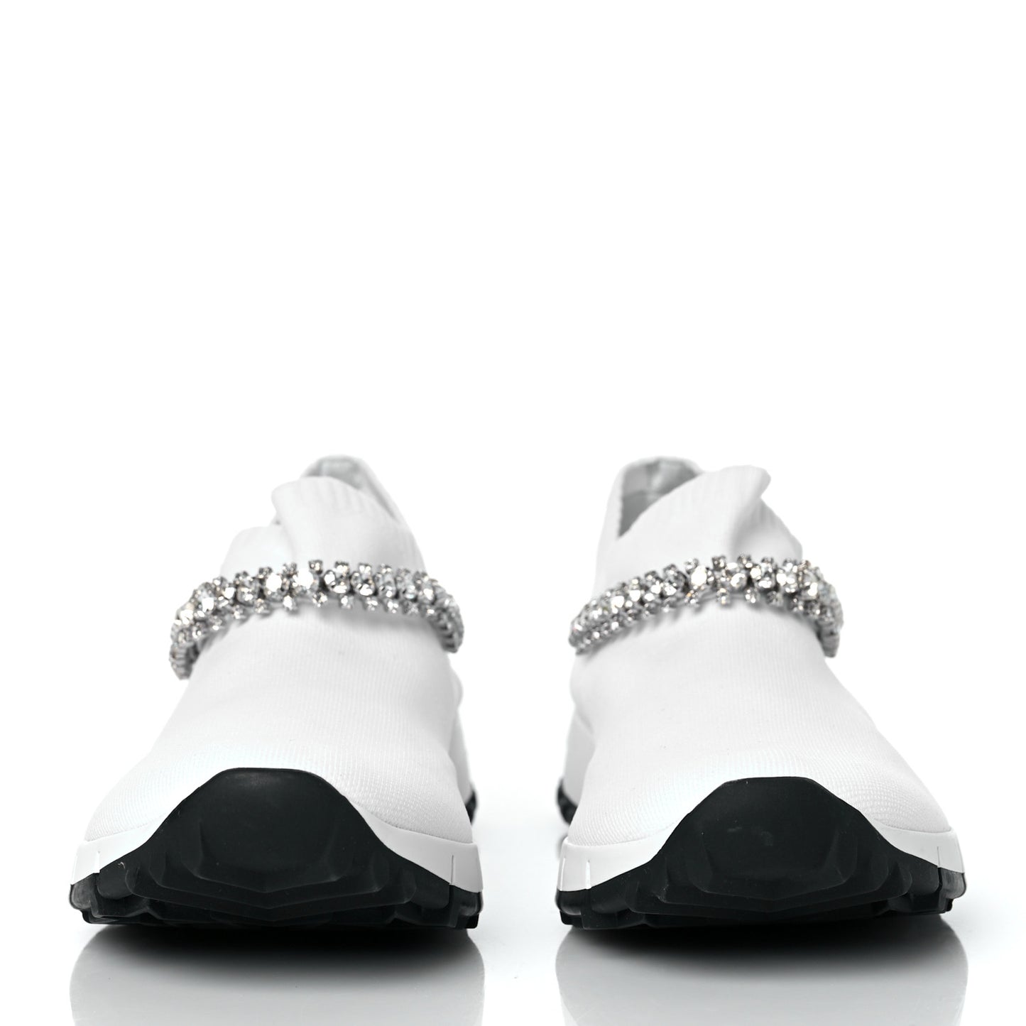 Knit Crystal Pearl Verona Sneaker 37 White
