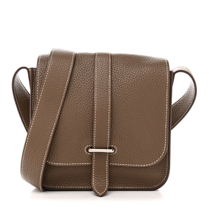 Hermes Taurillon Clemence Steve Pochette Etoupe 1 of 13