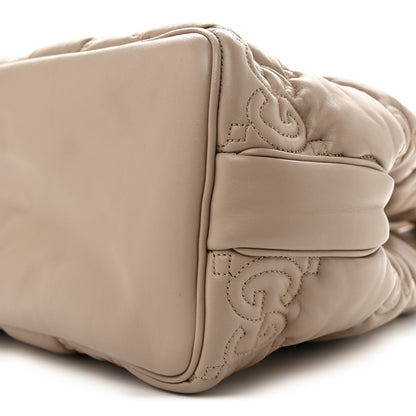 Gucci Calfskin GG Matelasse Large Tote  Beige 9 of 12