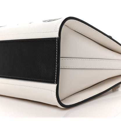 Alexander McQueen Calfskin The Short Story Dove Love Top Handle Bag White Black 8 of 8