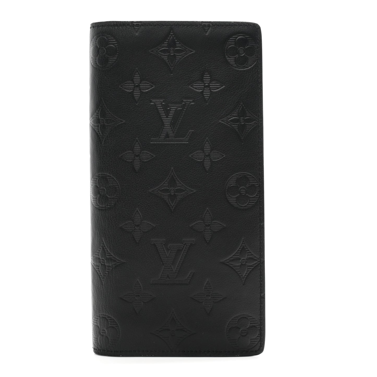 Calfskin Monogram Shadow Brazza Wallet Black