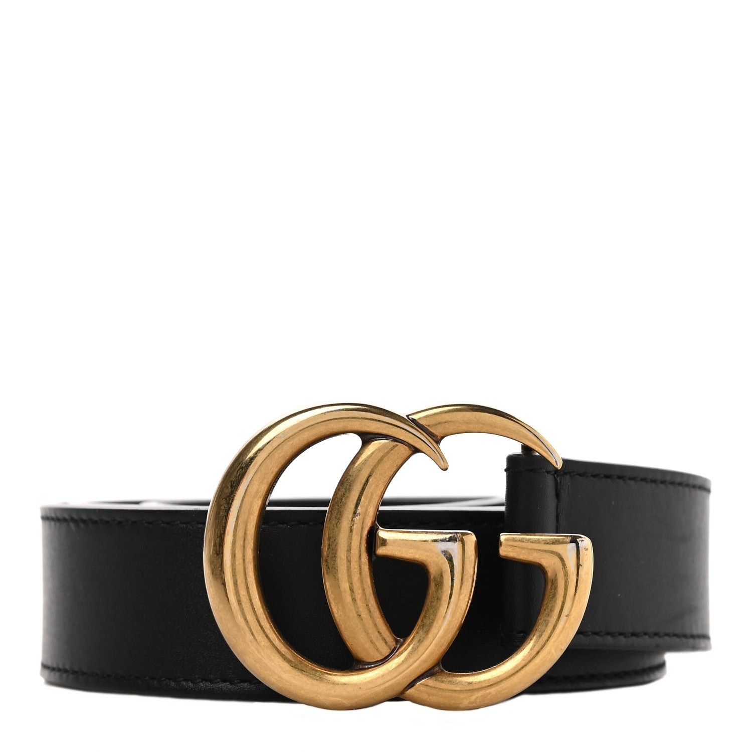 Gucci Calfskin Double G 30mm Belt 85 34 Black 1 of 4