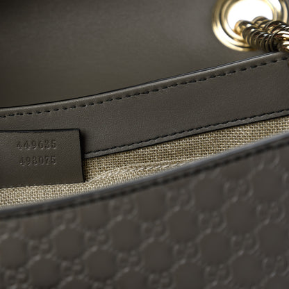 Gucci Soft Microguccissima Medium Emily Chain Shoulder Bag Loess 9 of 11