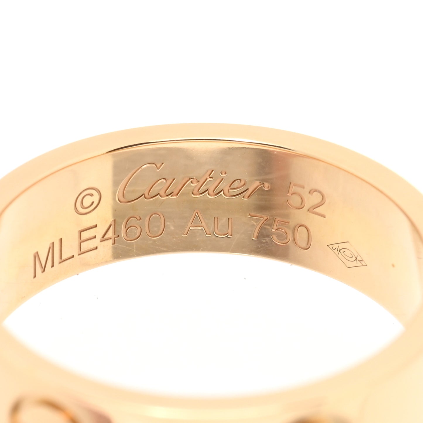 18K Yellow Gold 5.5mm LOVE Ring 52 6