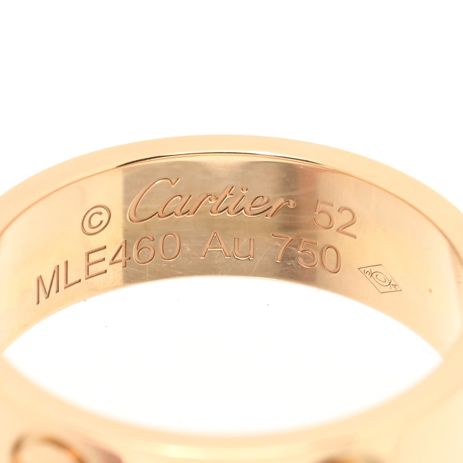 Cartier 18K Yellow Gold 5.5mm LOVE Ring 52 6 4 of 5