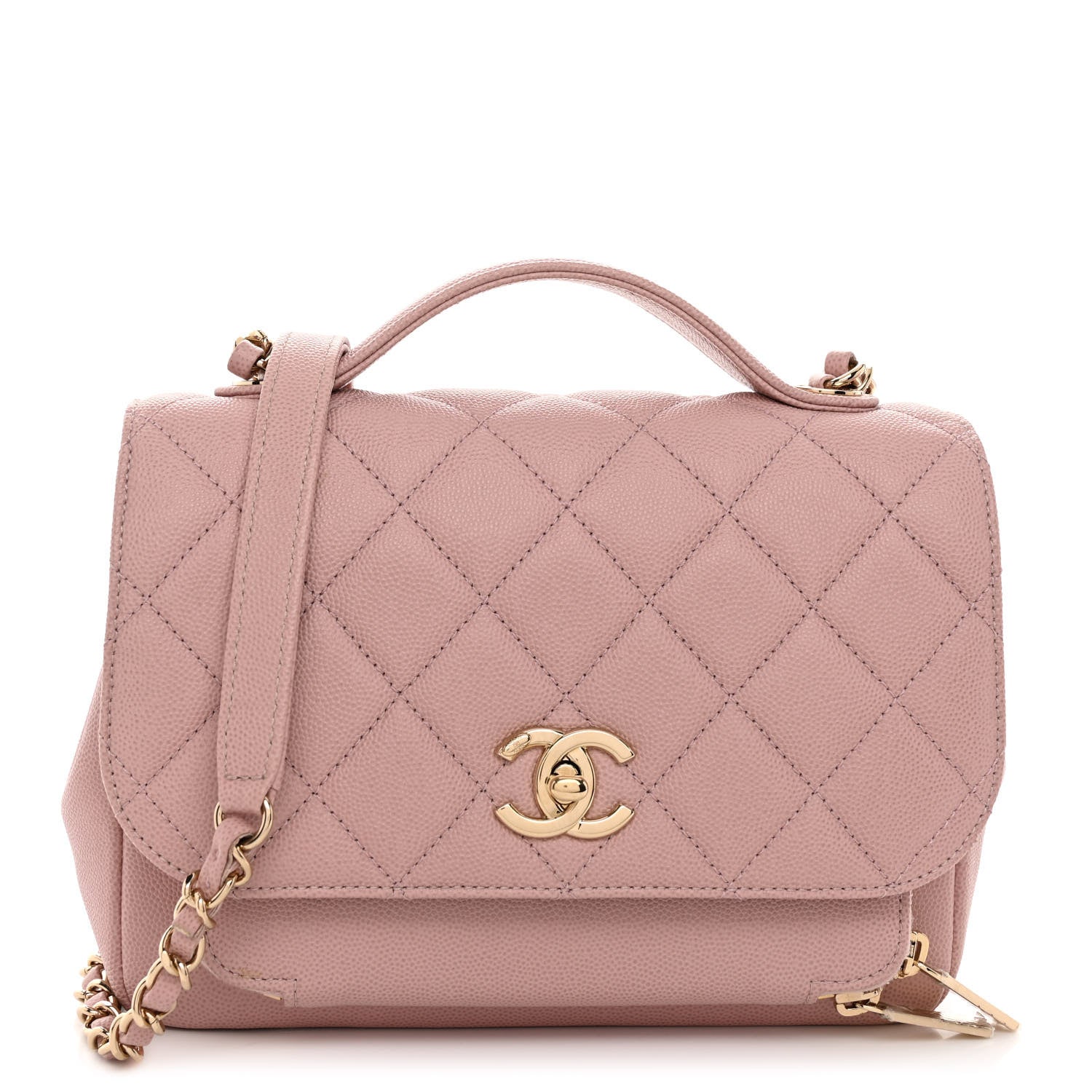 Chanel Caviar Quilted Medium Business Affinity Flap Light Pink 1 of 12