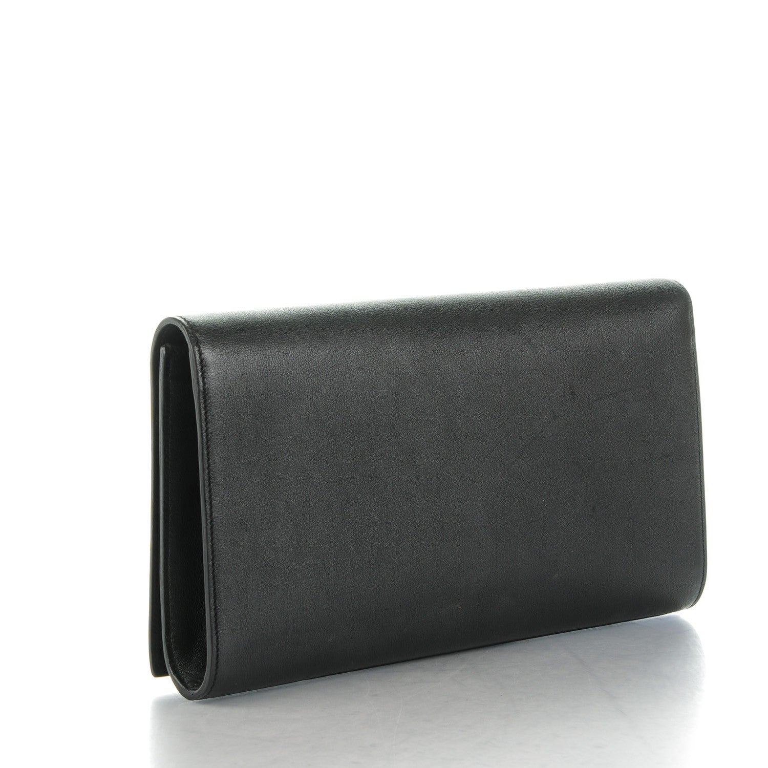 Saint Laurent Calfskin Monogram Large Belle De Jour Clutch Black 3 of 8