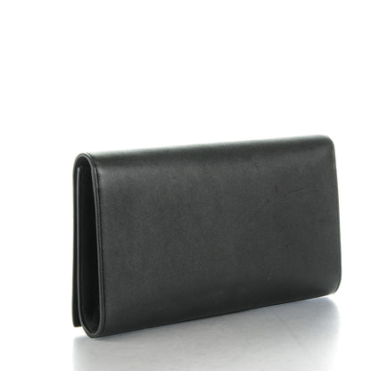 Saint Laurent Calfskin Monogram Large Belle De Jour Clutch Black 3 of 8