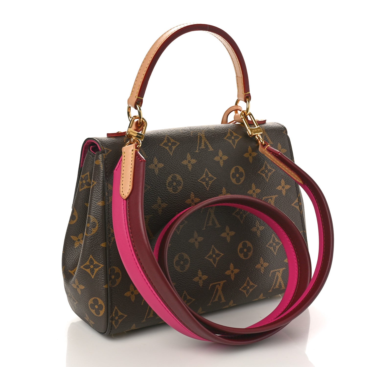 Louis Vuitton Monogram Cluny BB Bordeaux Fuchsia 3 of 8