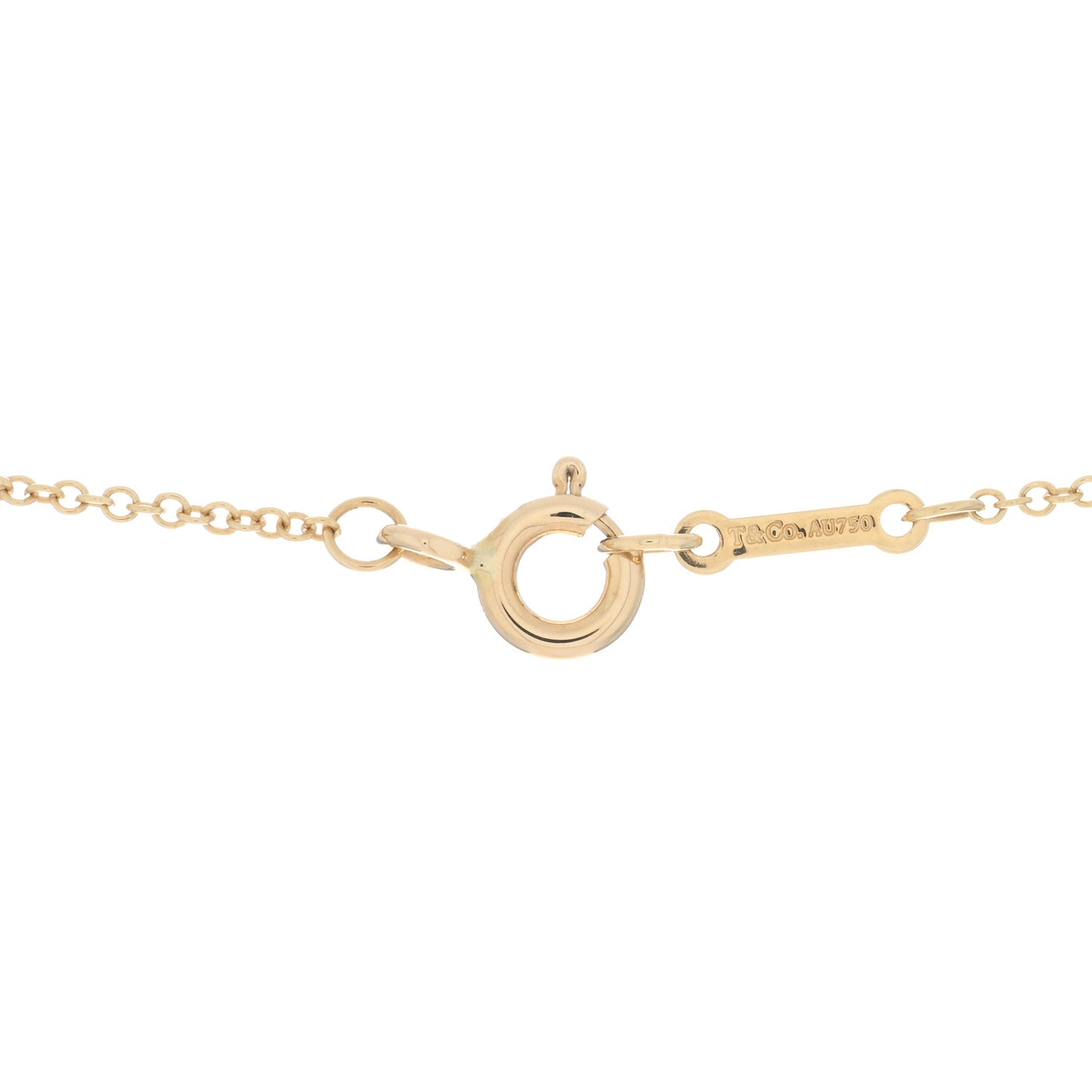 18K Yellow Gold Paloma Picasso Olive Leaf Heart Pendant Necklace