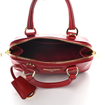 Prada Saffiano Lux Mini Promenade Tote Fuoco 4 of 10