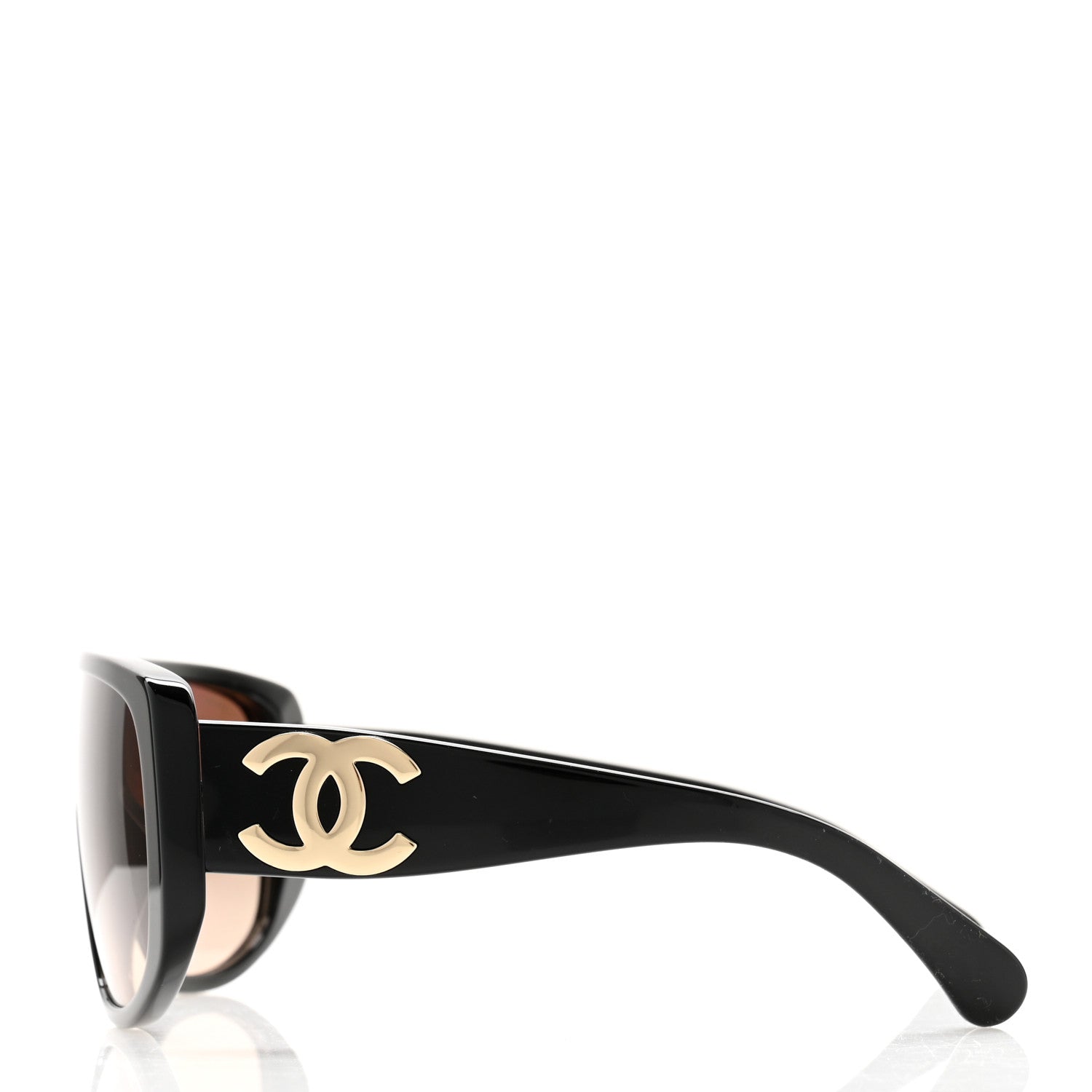 Chanel Acetate Shield Sunglasses 5495 Black 3 of 7