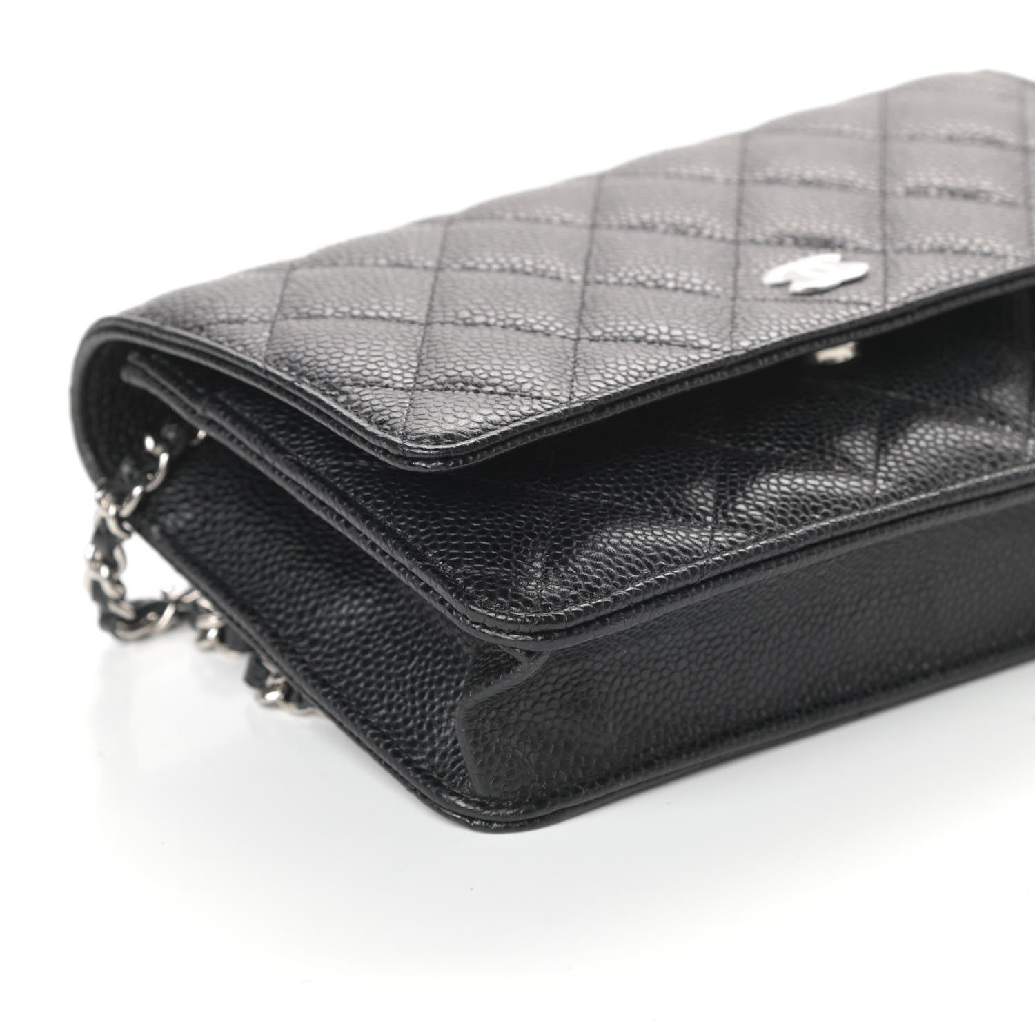 Chanel Caviar Quilted Wallet On Chain WOC Black 9 of 10