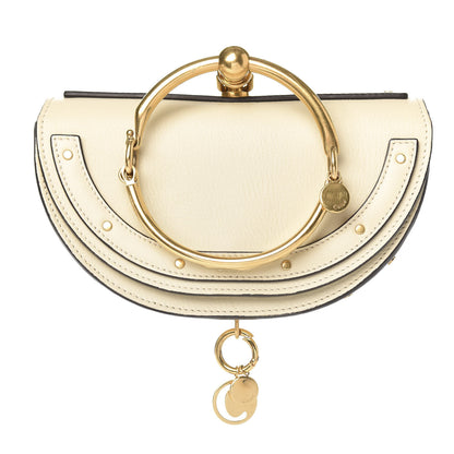 Chloe Calfskin Small Nile Bracelet Minaudiere Bag Off White 1 of 14
