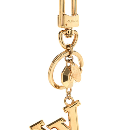 Louis Vuitton LV Facettes Bag Charm Key Holder Gold 3 of 6