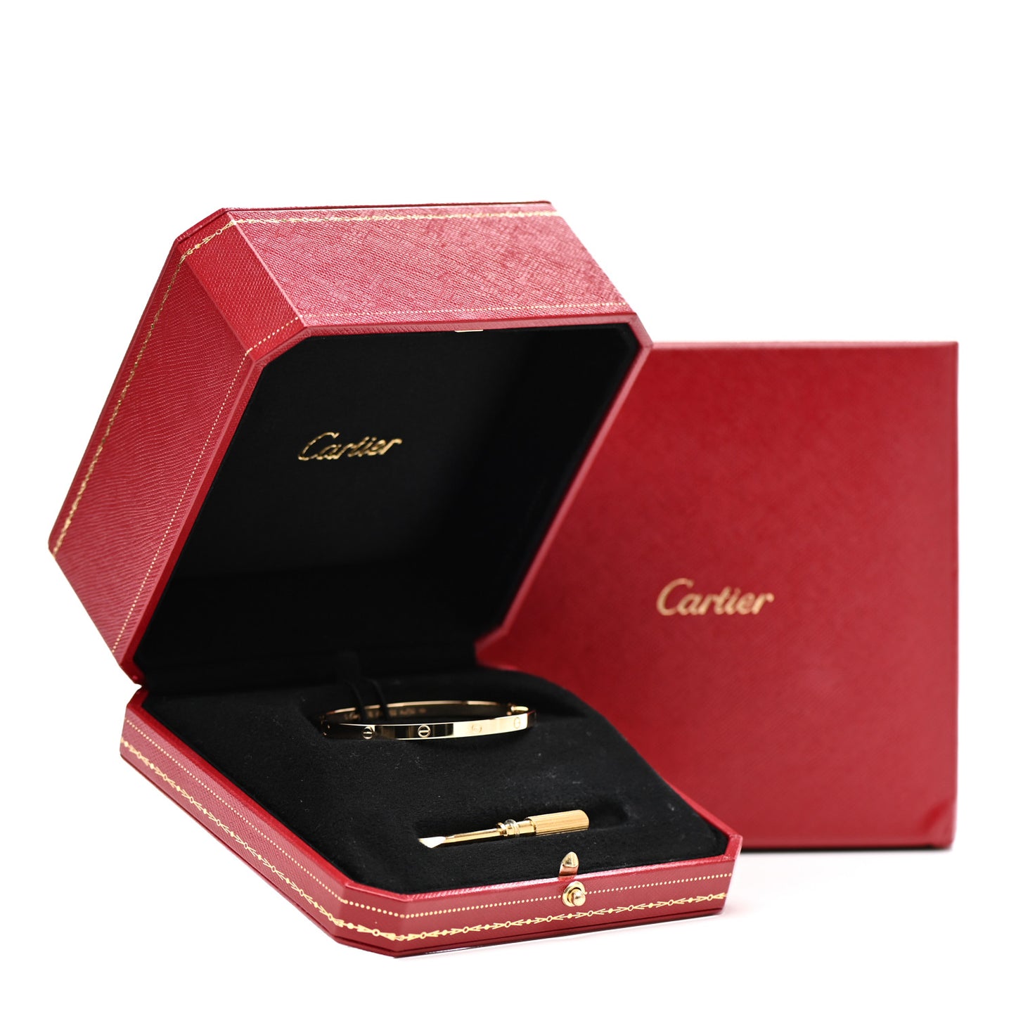 18K Yellow Gold Small LOVE Bracelet 16