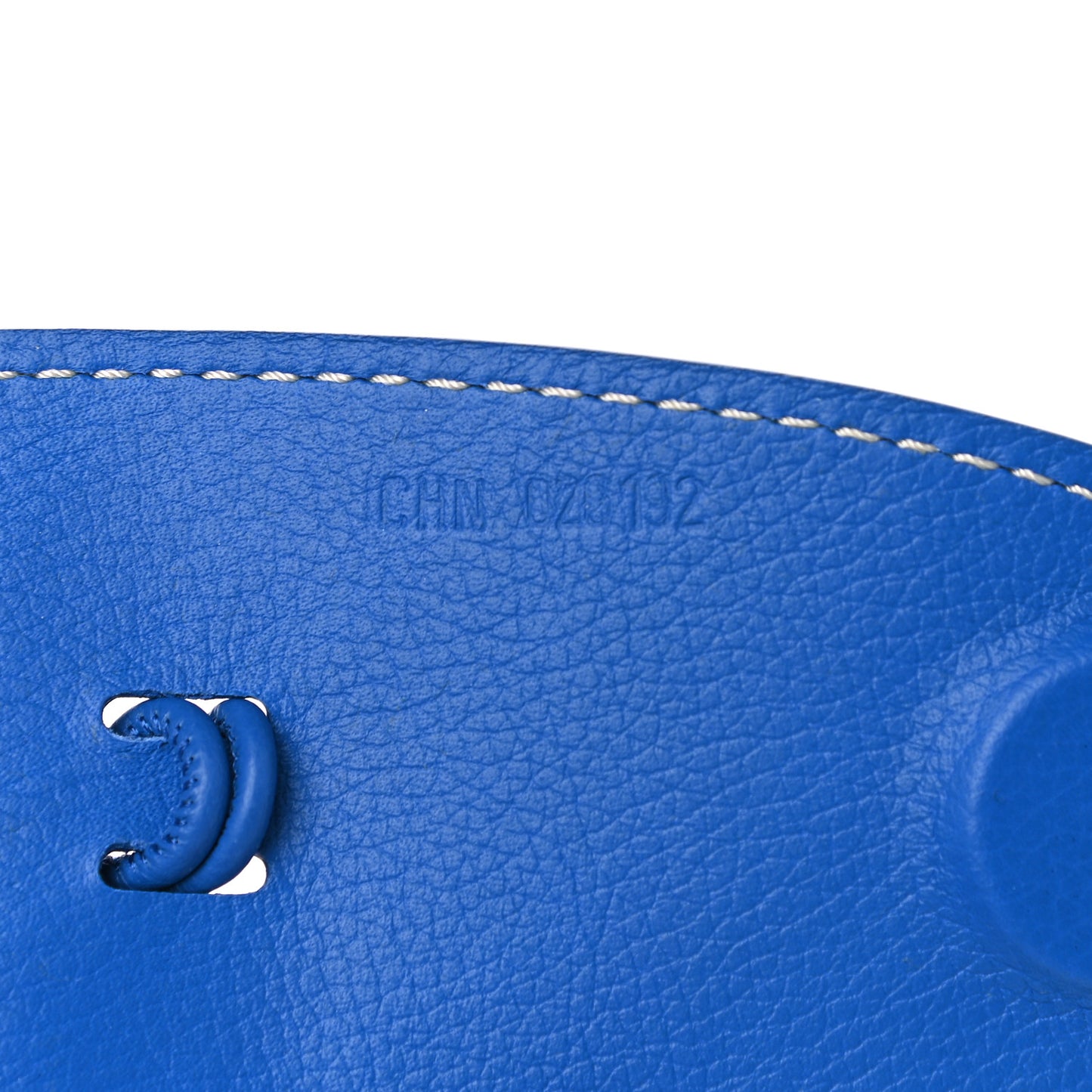 Calfskin Bag Clip Blue