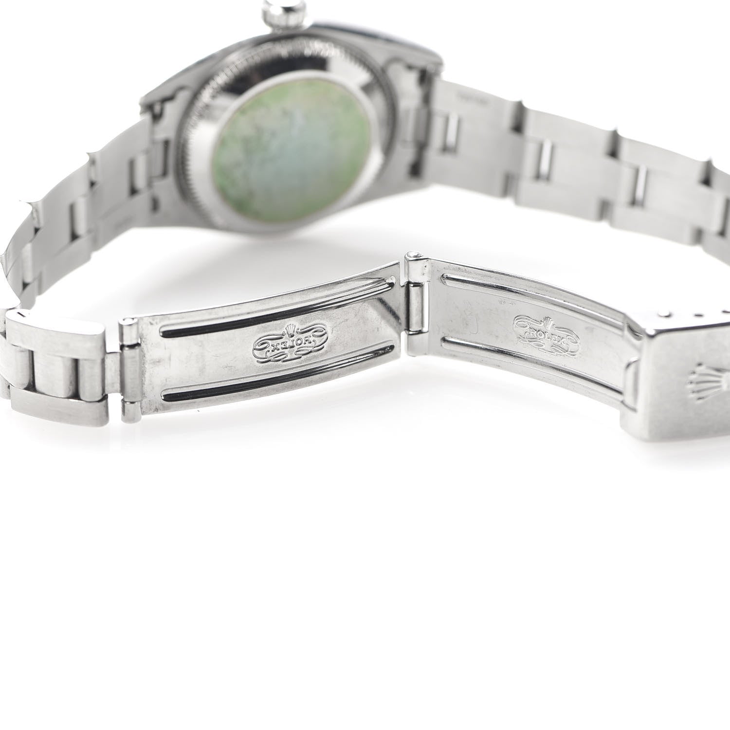 Rolex Stainless Steel 24mm Oyster Perpetual Watch Black 76080 6 of 6