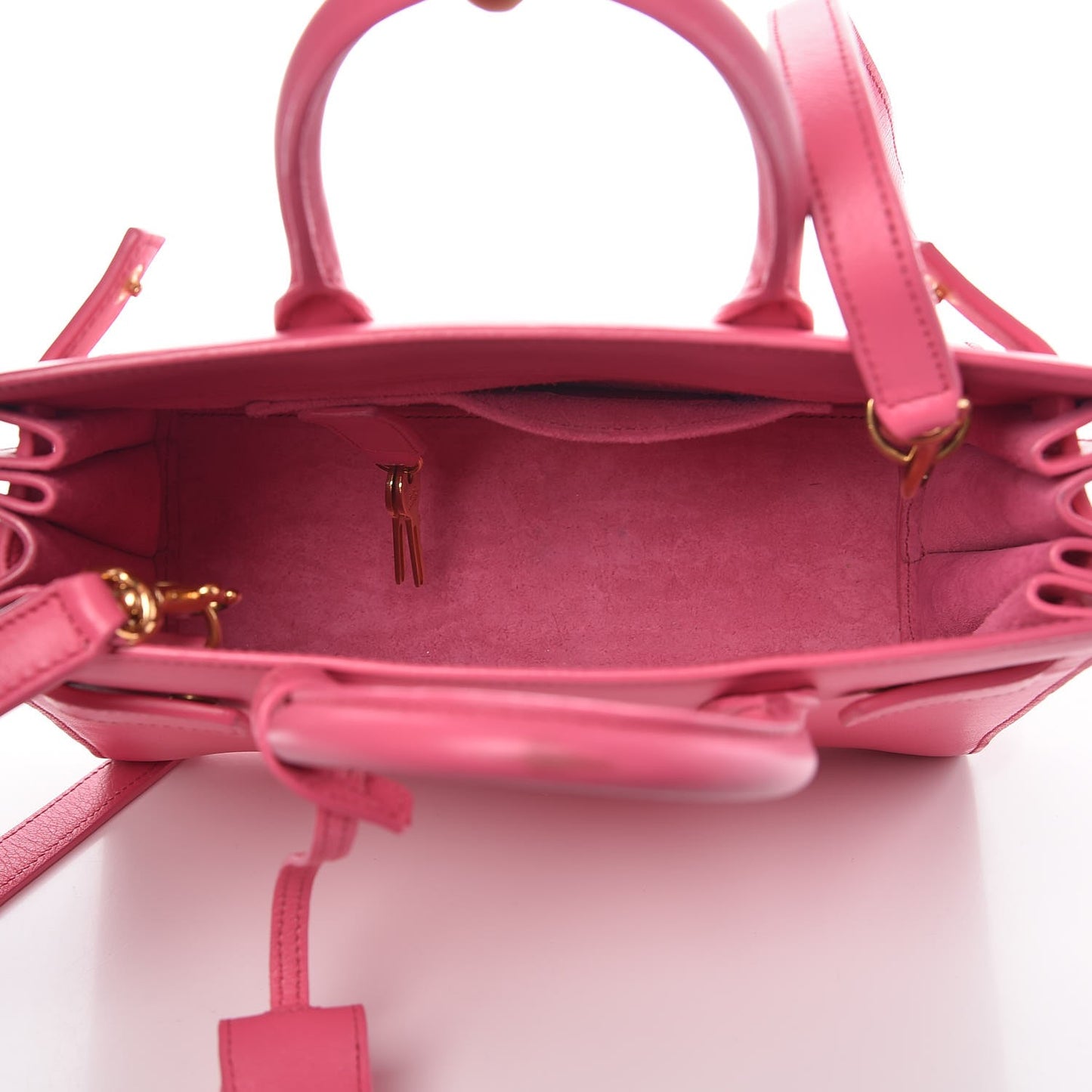 Calfskin Nano Sac De Jour Rose Clair