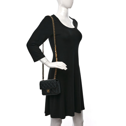 Chanel Lambskin Enamel Quilted Mini Flap Black 2 of 10