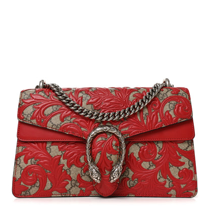 Gucci GG Supreme Monogram Arabesque Dionysus Shoulder Bag Hibiscus Red 1 of 12