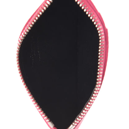 Saint Laurent Grained Calfskin 5 Fragments Zip Pouch Card Holder Bubblegum 6 of 7