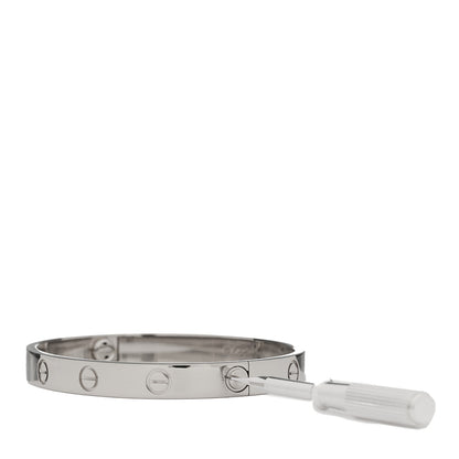 Cartier 18K White Gold LOVE Bracelet 16 7 of 8