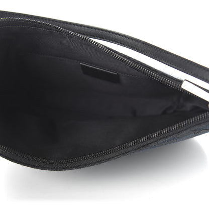Gucci Denim Monogram Pochette Black 5 of 10