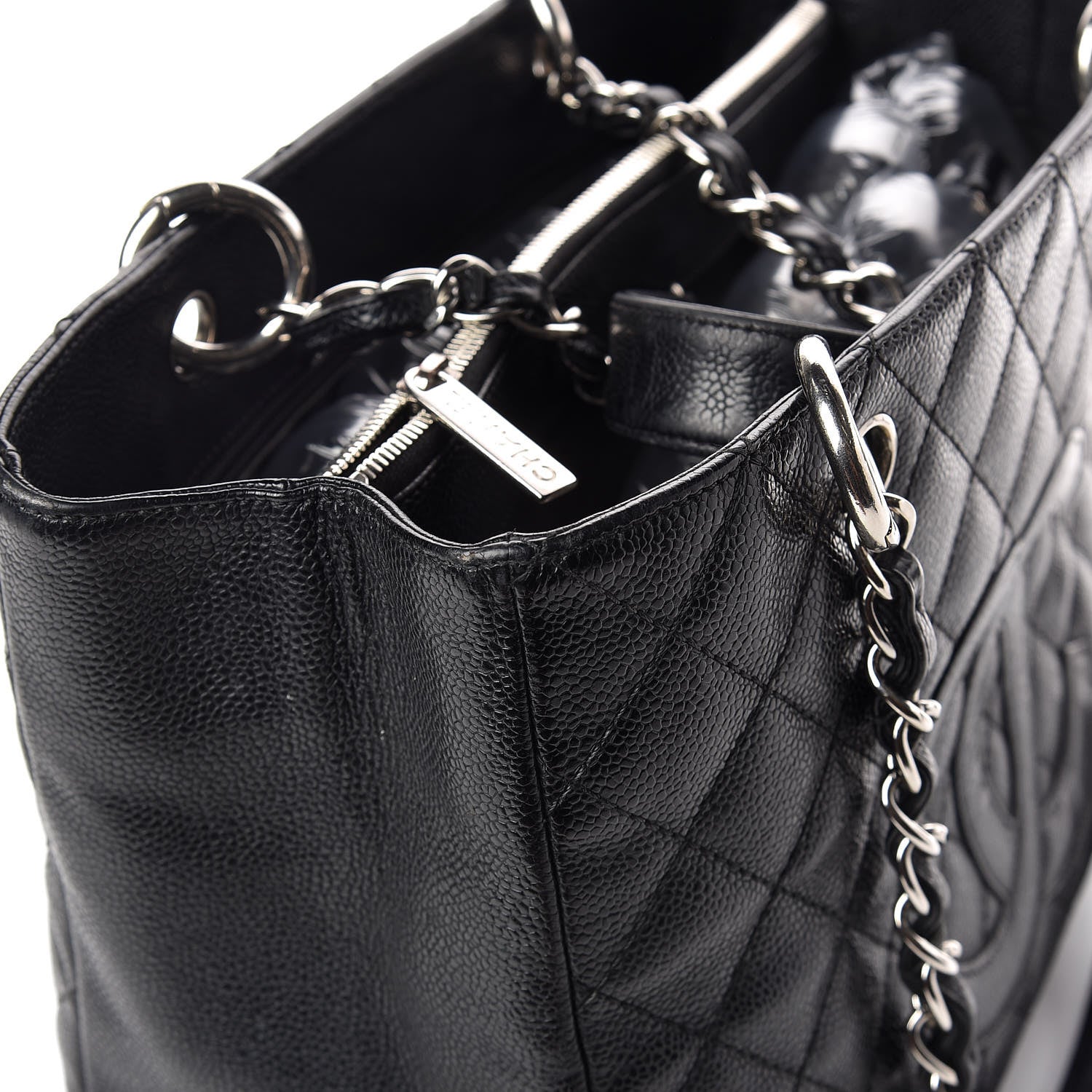 Chanel Caviar Quilted Grand Shopping Tote GST Black 19 of 24