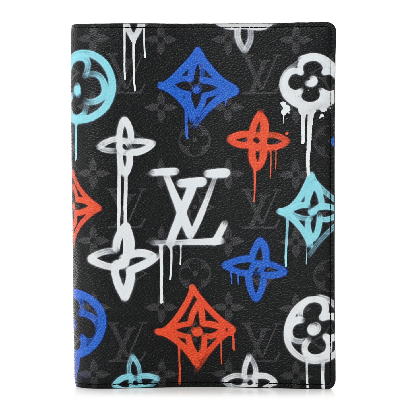 Monogram Eclipse LV Graffiti Auguste Notebook Cover Multicolor