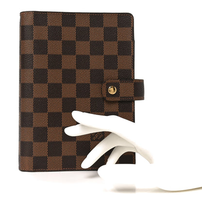 Louis Vuitton Damier Ebene Medium Ring Agenda Cover 2 of 6