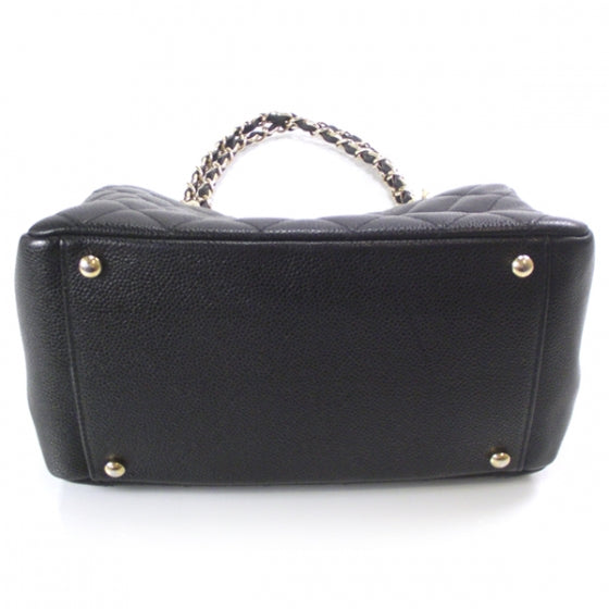 Chanel Caviar Timeless Classic Shopping Tote Black 4 of 11