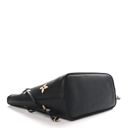 Louis Vuitton Empreinte Monogram Giant Neverfull MM Black Beige 4 of 9