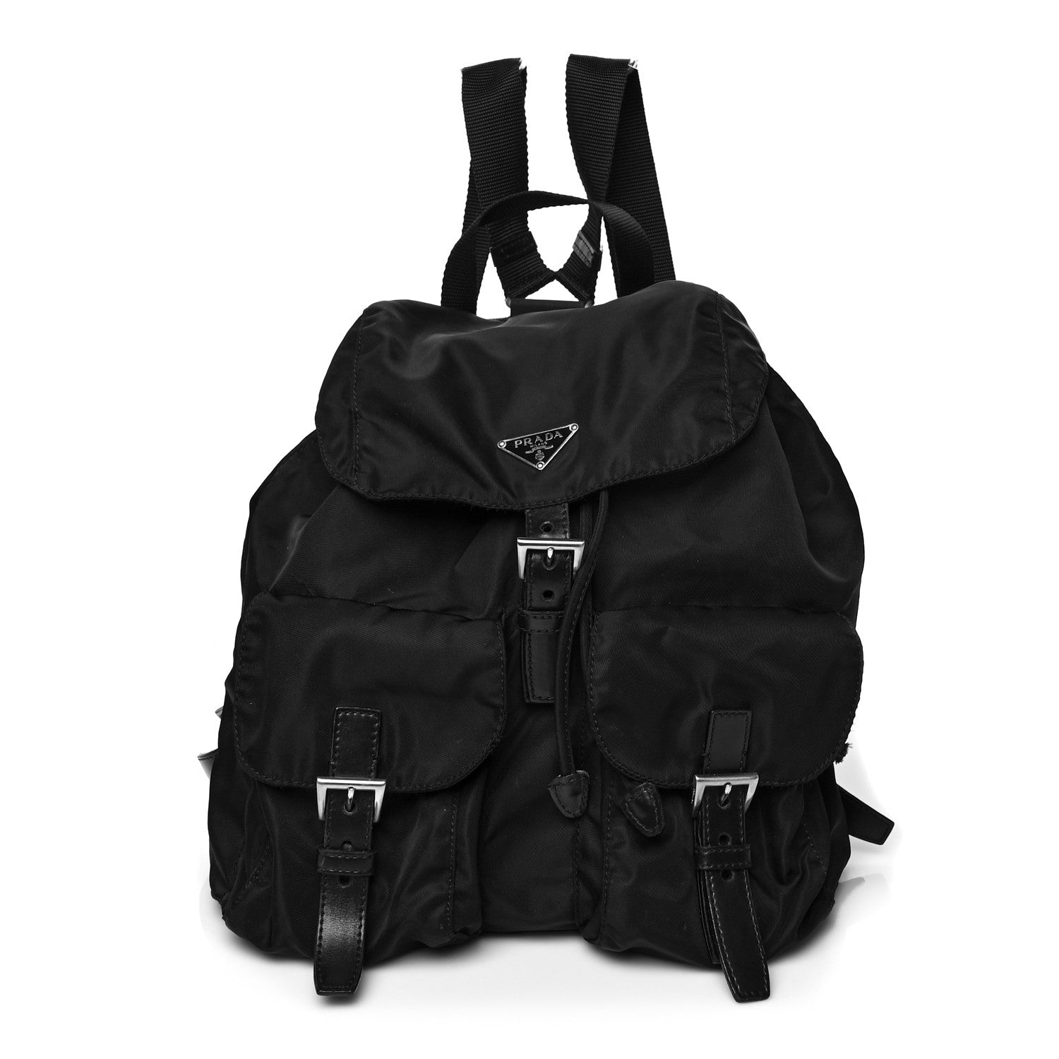 Prada Nylon Vela Medium Backpack Black 1 of 13